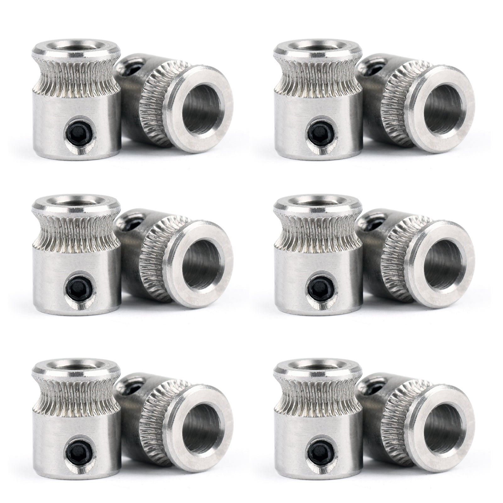 12x MK8 Filament Extruder Pulley Steel Drive Gear Compatible with 1.75/3.0mm 3D Printers