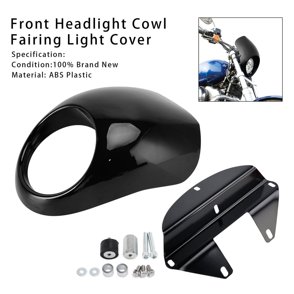 1973-Up FX XL Sportster Dyna Headlight Fairing Cover for 883 and 1200 Models