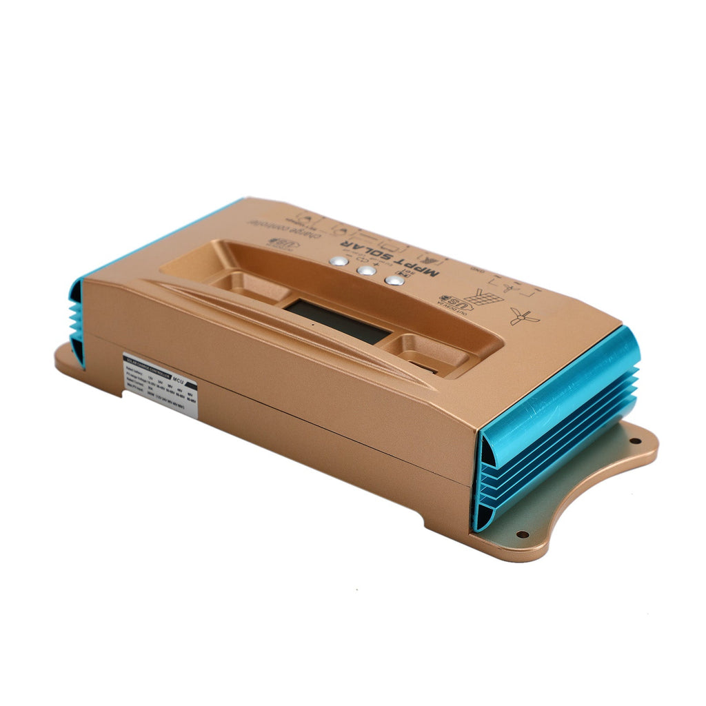 12V-60V 30A-100A Auto MPPT Dual USB Wind and Solar Hybrid Charge Controller