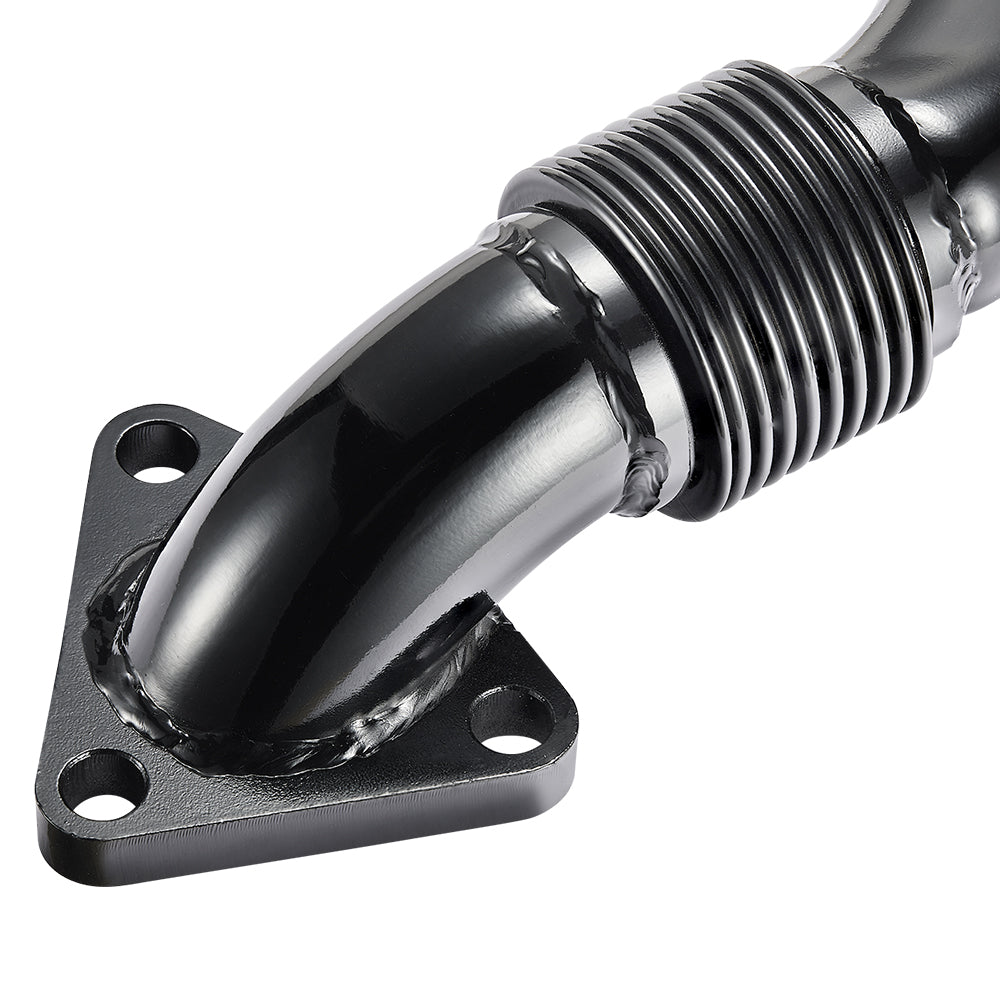 Passenger Side Exhaust Up-Pipe with Gaskets for 2001-2016 6.6L Duramax LB7 LLY LBZ LMM LML