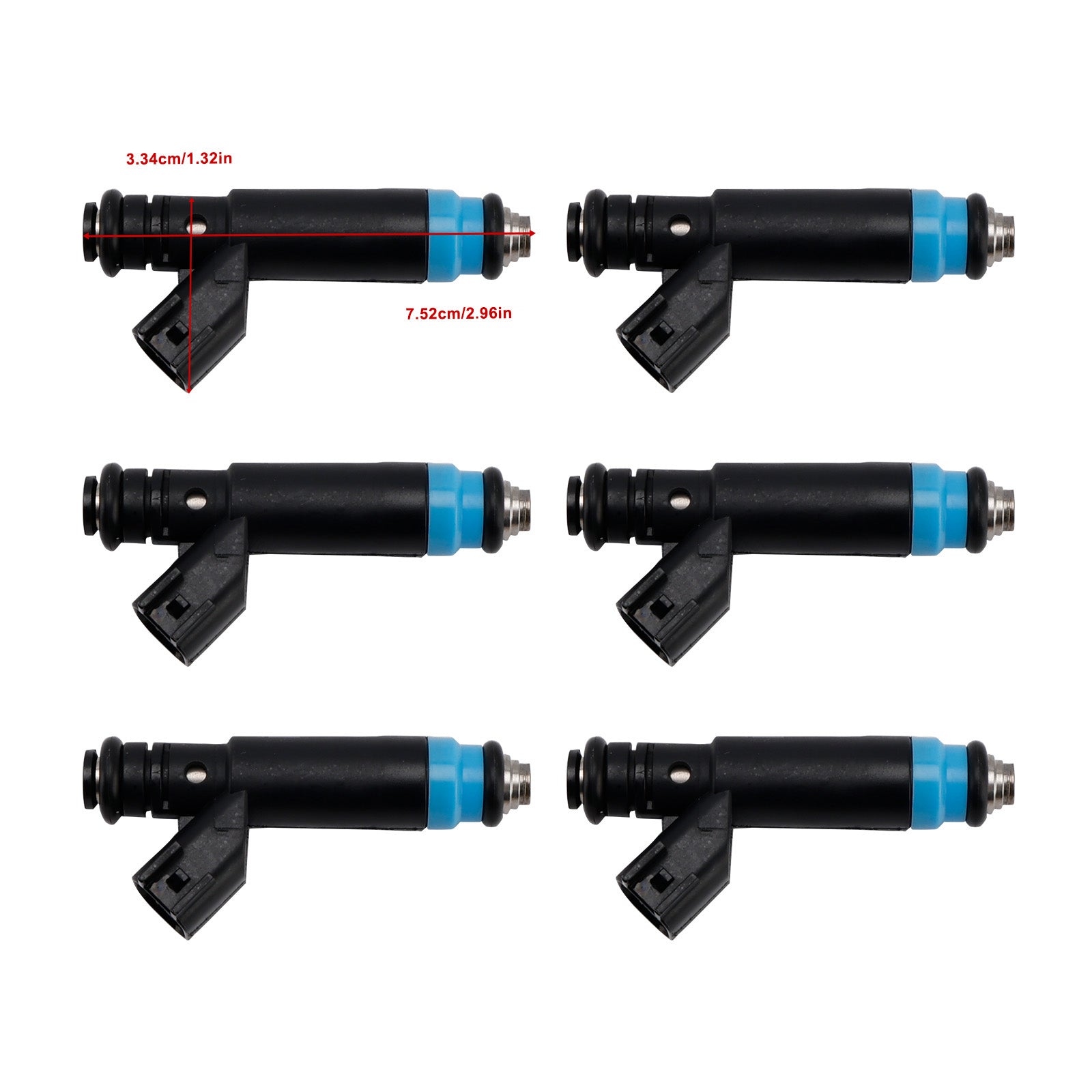 Fuel Injector Set RL669938AB 6-Piece for 1999-2004 Jeep Cherokee Grand Cherokee TJ Wrangler 4.0L I6