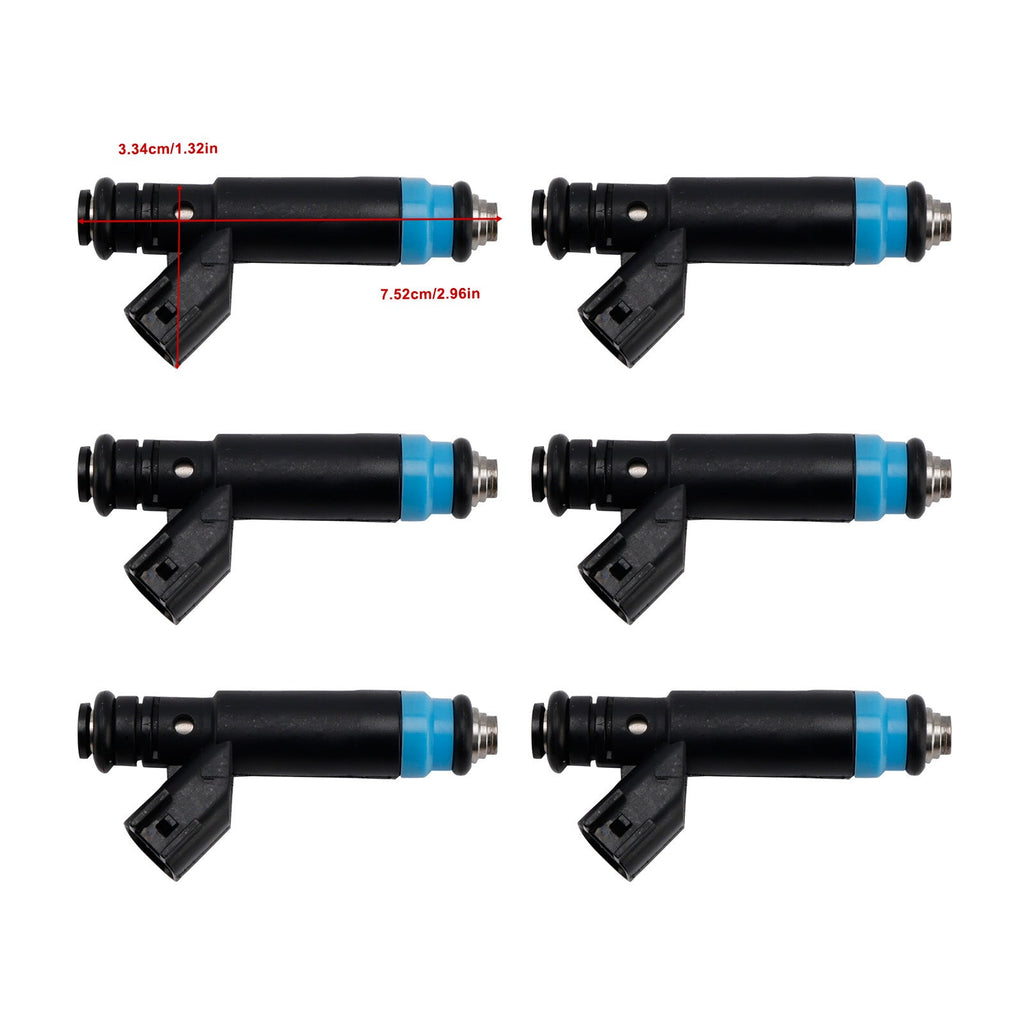 04854181 For Jeep Cheroee/Grand Cherokee/TJ/Wrangler 4.0L I6 1999-2004 RL669938AB 6PCS Fuel Injector