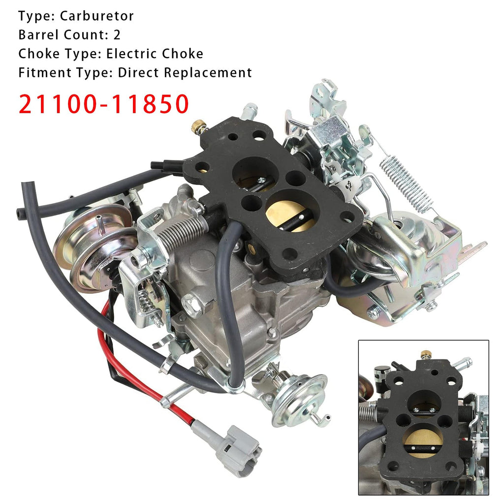 Toyota Tercel Carburetor 21100-11850 1990-1994 Model Year Engine Component