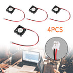 25x25x7mm 2-Pin 5V Brushless Automotive Cooling Fan Blower 2507S