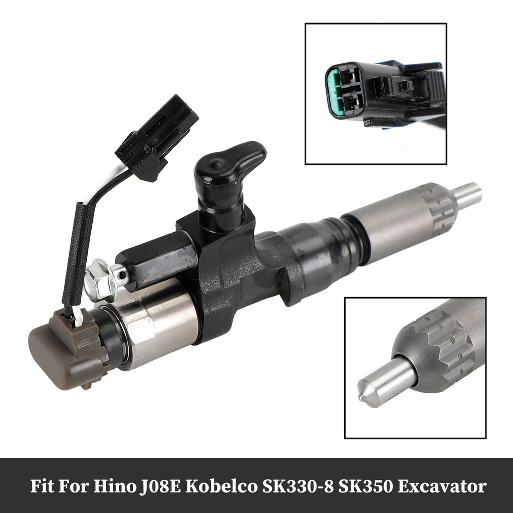 095000-6593 Diesel Fuel Injector for Hino J08E Kobelco 3.8 4.7 1984-2018 Single Unit