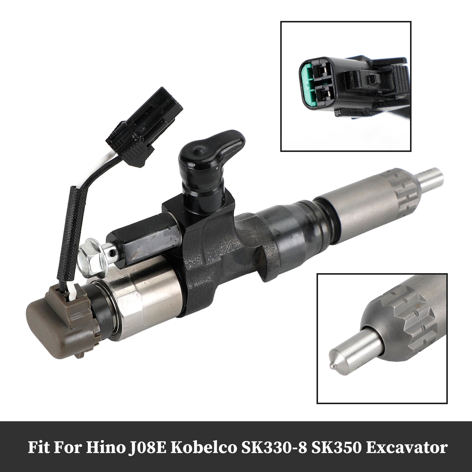 095000-6593 Diesel Fuel Injector for Hino J08E Kobelco 3.8 4.7 1984-2018 Single Unit