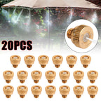 0.012" Brass Cooling System Mist Nozzles Water Sprayer 20/50 Pack