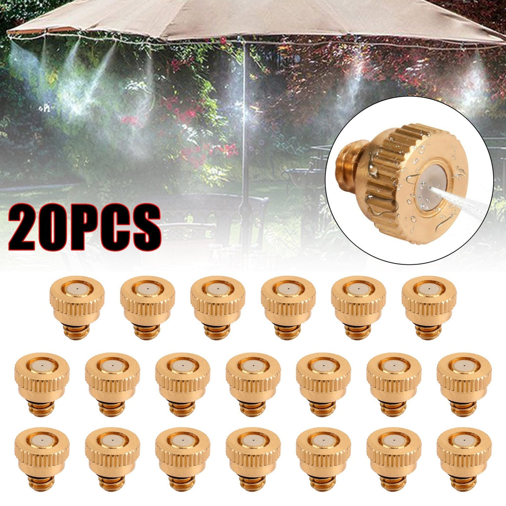 Automotive Cooling System Brass Mist Nozzles 0.012" Water Sprinkler 20/50PCS Set
