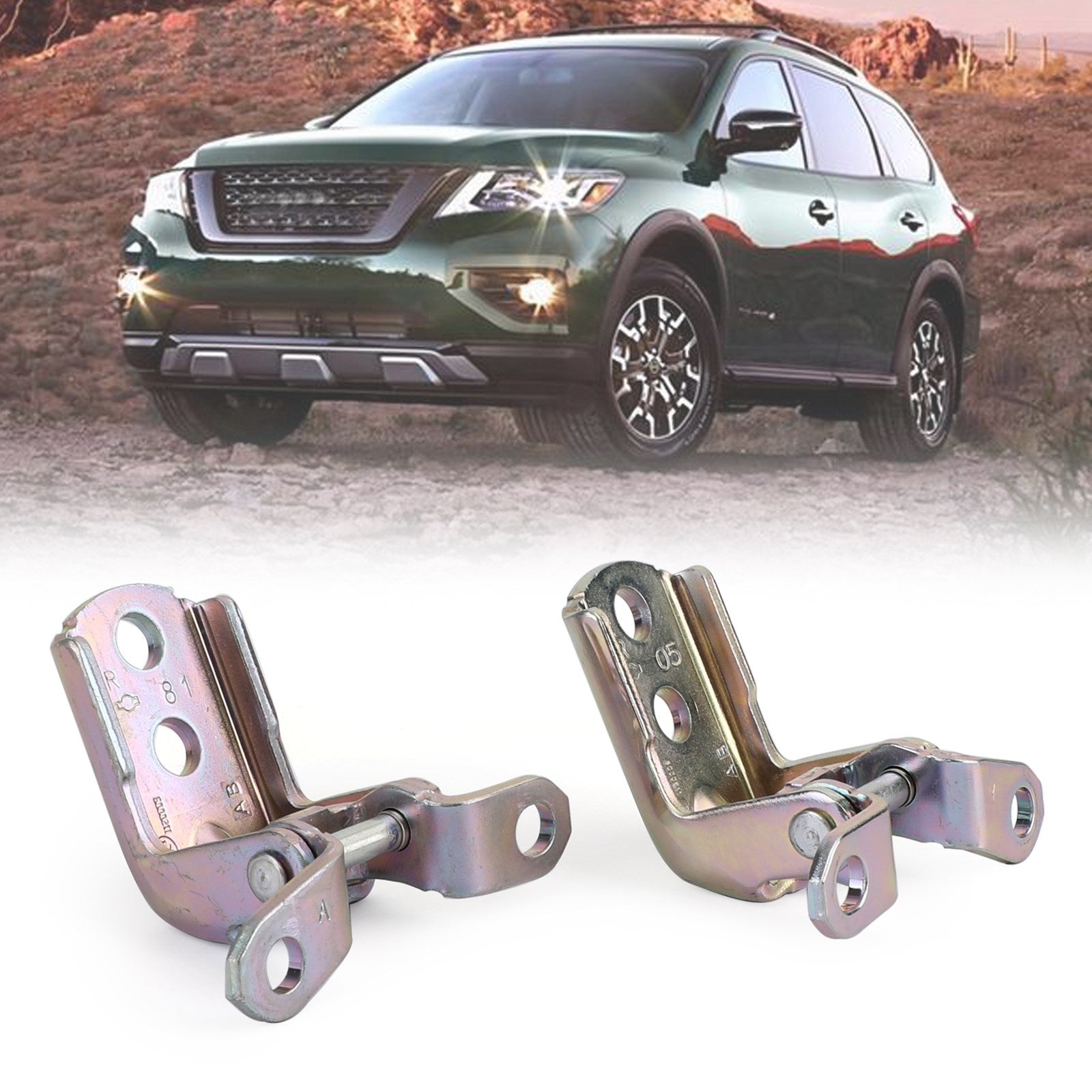 1997 to 2016 Nissan Patrol Y61 GU Front Door Hinges Complete Upper Lower Assembly 824212J000