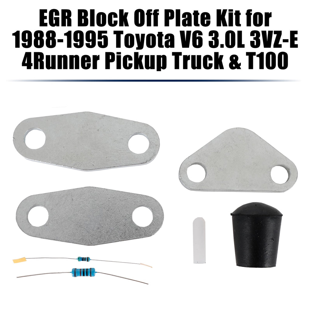 Toyota 4Runner Pickup Truck EGR Block Off Plate Kit for 1988-1995 3.0L 3VZ-E V6