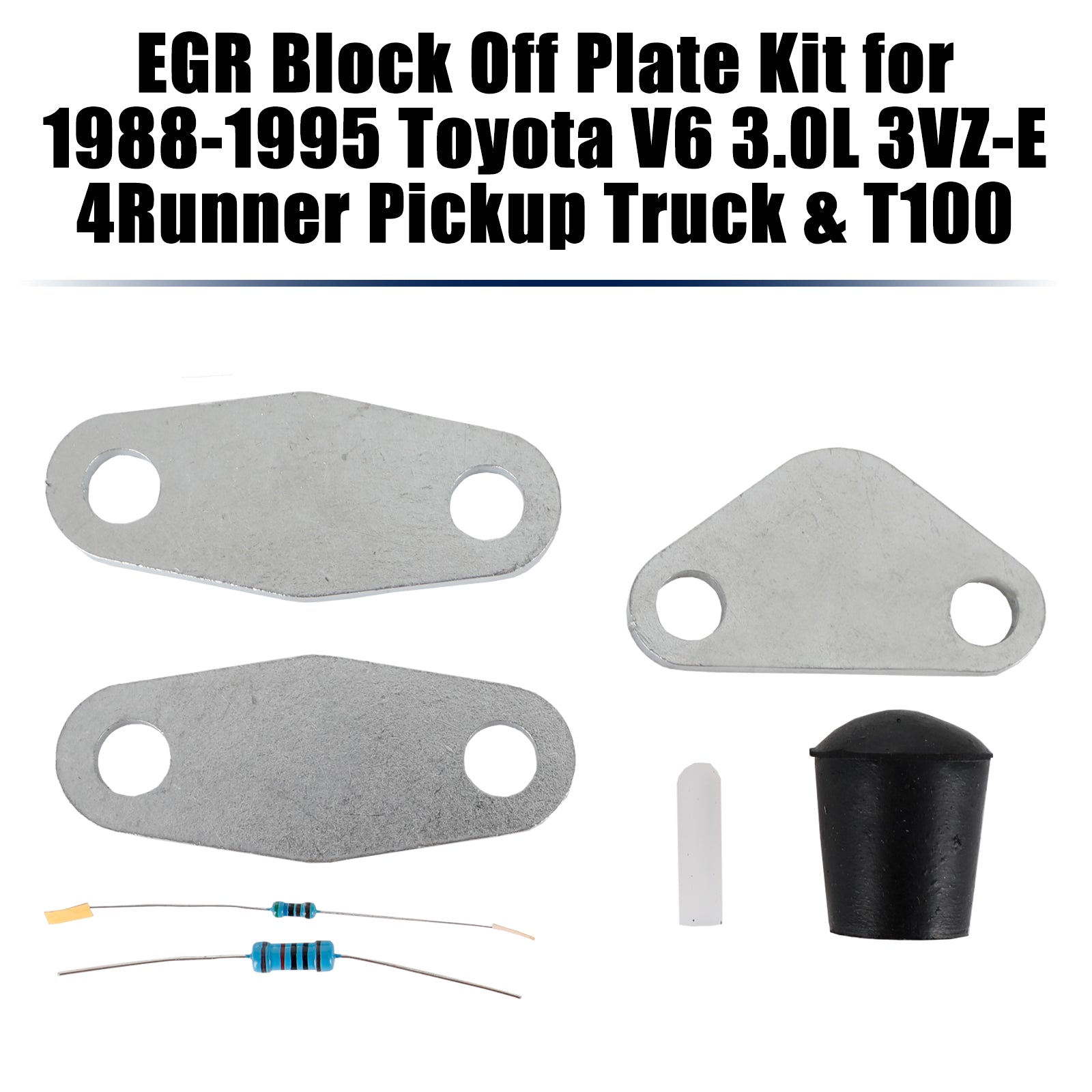 1988-1995 Toyota 4Runner and Pickup Truck 3.0L V6 3VZ-E EGR Eliminator Block Off Plate
