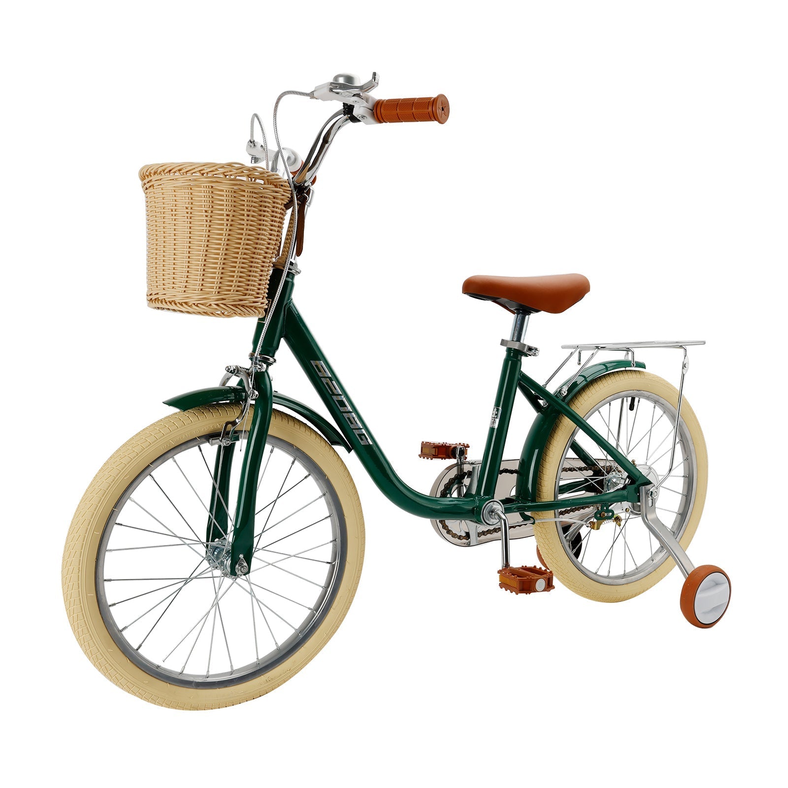 18" Child's Bicycle for 7-9 Year Old Kids Boys Girls Featuring Basket