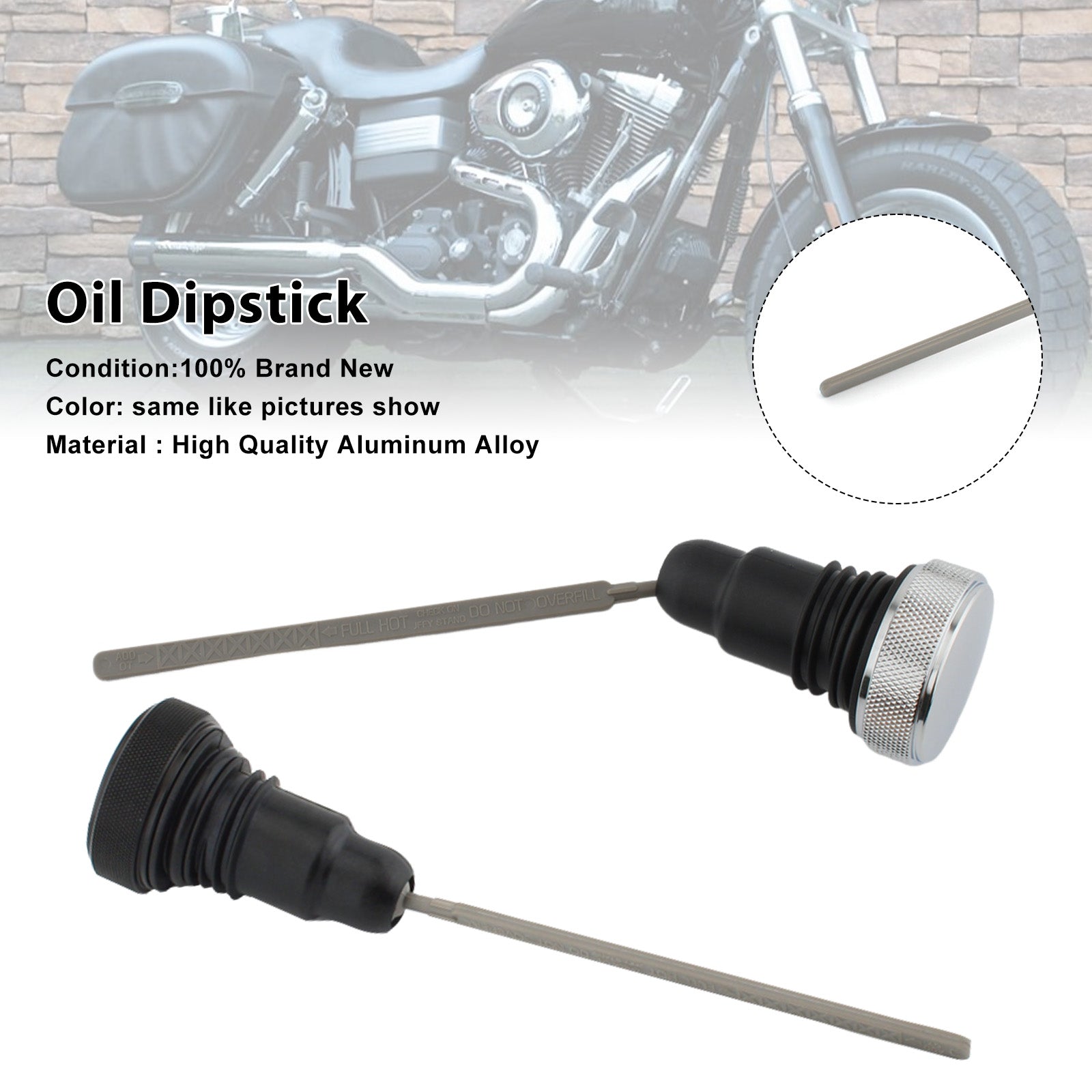 0710-0153 FXD Dyna Engine Oil Dipstick Cap Plug 2006 to 2017