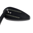 Custom Dynamics LED Turn Signal Mirrors for 1990-2021 Harley Sportster 883 1200 Black
