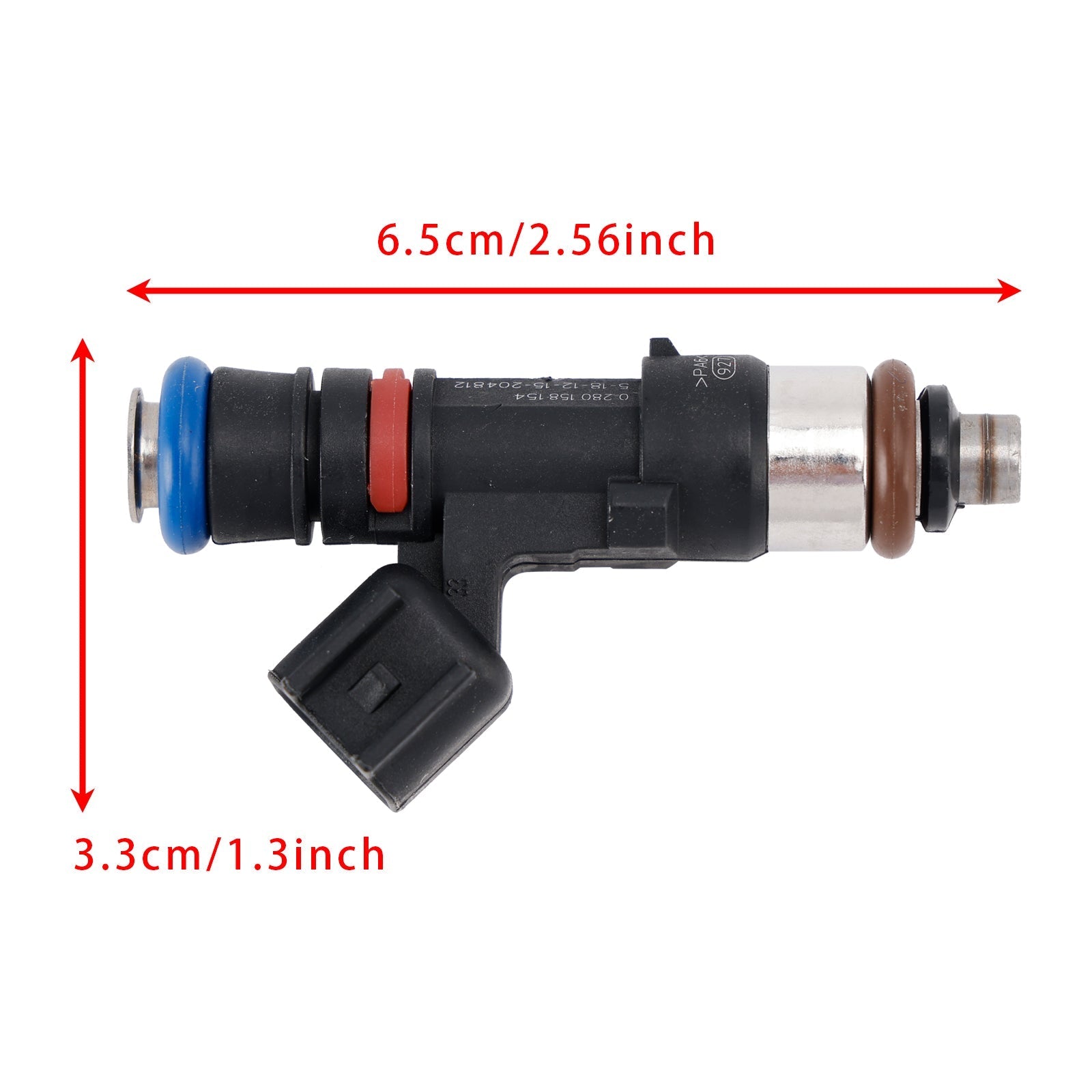 1 Piece OEM Fuel Injector 0280158154 Compatible with 2007 2008 GMC Acadia Enclave Saturn Outlook Vue
