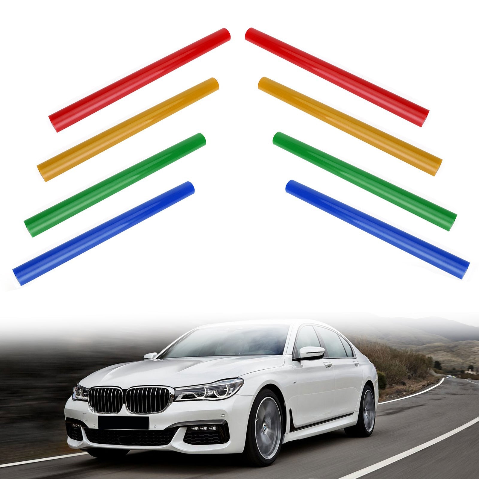 BMW G01 G02 G05 G06 G07 G30 G38 Support Grille V Brace Wrap Blue Generic Fit