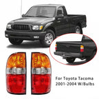 Toyota Tacoma 2001 2002 2003 2004 Rear Tail Lamp Lights Pair with Bulbs