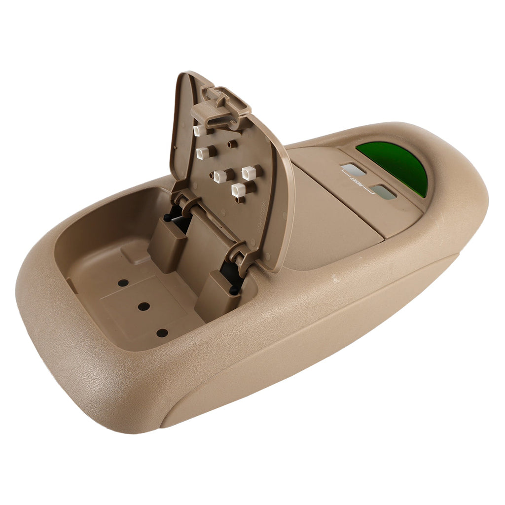 2002 2003 2004 Ford F-Series Super Duty Tan Overhead Console Assembly No Sunroof