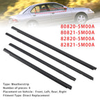 OEM Nissan Sentra Weatherstrip 4-Piece Seal Kit 2001-2006 80820-5M00A 82821-5M00A